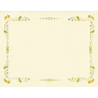 St. James Premium Weight Certificates, Laurel Design, Gold Foil, Ivory, 15 Pack-Premium 65lb ivory certificates