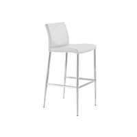 Plata Import Samuel Stool, 26"H, White, 2 Pack-Bar Stool
