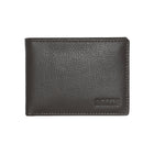 Roots Slimfold Wallet with Removable ID - Chocolate & Black-Chocolate and Black - Leather