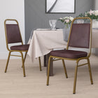Flash Furniture HERCULES Series Crown Back Stacking Banquet Chair in Brown - Copper Vein Frame - 4 Pack-500 lb. Weight Capacity
