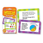 Trend Word Problems Test Prep Math, Grades 1-3 Challenge Cards, 6 Pack (T-24013)-Great for school, home, travel. Durable, no-see-through cards. Self-checking with answers on backs.