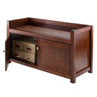Winsome Regalia Storage Bench, Antique Walnut-Fits easily in traditional or contemporary decors