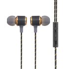 General Supply Goods + Co Metallic Wired USB-C In-Ear Earbuds with Case - Black-Metallic and black