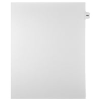 Mark Maker Legal Tabs - Letter Size - White - 1/15th cut - 25 tabs per package - 5 packages Pack - Number 182-White Single Tabs