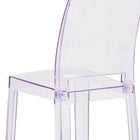 Flash Furniture Ghost Counter Stool with Square Back - Transparent Crystal-Footrest