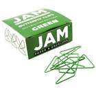 JAM Paper Butterfly Paper Clips, Green Paperclips, 4 packs of 15 (332BYgrg)-Size: 1.5 in Long x 1.1 in Wide (43mm x 30mm)