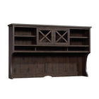 Sauder 422983 Costa Hutch, Coffee Oak-Attaches to Credenza 419959 or L-Shaped Desk 419956