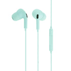Basic Tech Wired In-Ear Earbuds with Volume Control and Mic - Mint-Wired in-ear earbuds