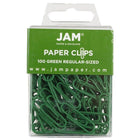 JAM Paper Office Desk Supplies Bundle, Paper Clips & Binder Clips, Green (218334gr)-Green
