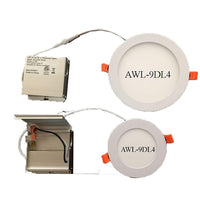 Northern Stars 10W Warmwhite LED Ultra-Thin Down Light, 4", 2 Pack-LED Ultra-Thin Down Light, Round 4"