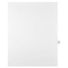 Mark Maker Legal Exhibit Index Tab White Single Tabs, 1/15th Cut, Letter Size, No Holes, Number 190, 25 Pack-White Single Tabs, 1/15th Cut