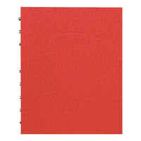 Blueline NotePro Ruled Ostrich Notebook - 9-1/4" x 7-1/4" - Red - 192 Pages (96 Sheets)-White microperforated pages