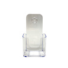 Futech Trifold Literature Holder - Acrylic - 4" W x 7.5" H x 1.75" D - 2 Pack (CTS0114)-Clear Acrylic