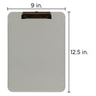JAM Paper Plastic Clipboards, 9" x 13", Smoke, 2 Pack (340926884g)-4