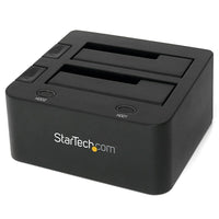 StarTech USB 3.0 Dual Hard Drive Docking Station with Uasp For 2.5/3.5In Ssd/Hdd, SATA6 Gbps-Save time, with file transfers up to 70% faster than traditional USB 3.0 when used with a UASP-supported host