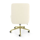 MidMod by Union & Scale Fabric Manager Chair - Cream-Fixed arms provide added comfort