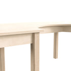 Flash Furniture Bright Beginnings Commercial Grade Wooden Half Circle Preschool Classroom Activity Table (MKME088014)-Engineered Wood Table Top and Beech Wood Legs