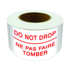 SPC 'Do Not Drop' Die Cut Labels - Red/ White - 3" x 5" - 500/Roll-500/Roll
