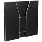 Flash Furniture 4' Black Marble Laminate Foldable Bar-Removable Top
