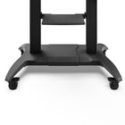 Kanto Height Adjustable Rolling TV/AV Cart with Adjustable Shelf for 60"-100" TVs - Black-Includes an adjustable device tray capable of supporting 25 lb (11.4 kg) and a top shelf suitable for a webcam