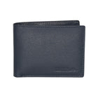 Roots Men's Leather Slimfold RFID Wallet with Removable Passcase - Navy-10 credit card slots