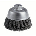 Osborn Small Diameter Crimped Wire Wheel Brush, 3" Dia., 0.014" Fill, 1/2" Arbor - 6 Pack-Application Type Steel