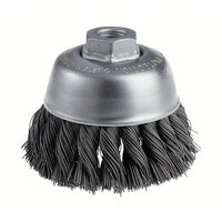 Osborn Small Diameter Crimped Wire Wheel Brush, 3" Dia., 0.014" Fill, 1/2" Arbor - 6 Pack-Application Type Steel