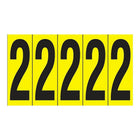 Accuform Signs Identify Locations, Supplies & Tools, Individual Letter & Number Markers, 10 Pack-Character 2