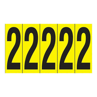Accuform Signs Identify Locations, Supplies & Tools, Individual Letter & Number Markers, 10 Pack-Character 2