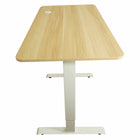 Uncaged Ergonomics Rise Up Essential 48" H Electric Height Adjustable Sit/Stand Desk - Natural/White-Perfect for laptops, single monitor, and multi-monitor setups