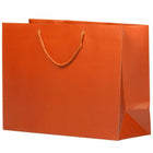 JAM Paper Matte Gift Bags with Rope Handles - 16" x 12" x 6" - Orange - 100 Pack-Quantity: 100 per pack