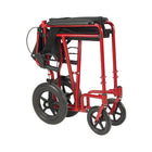 Drive Medical Expedition Transport Wheelchair with Hand Brakes, Red-38. 00"L x 22. 00"W x 38. 00"H