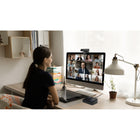 AVerMedia AS311 AI Speakerphone Hub-Compatible with leading video conferencing platforms such as Zoom, Microsoft Teams, Google Meet, Skype, Cisco Webex, and more
