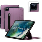 Zugu Alpha Case for 12.9" iPad Pro - 2021 - Purple-Compatible with iPad Pro 12.9" (2021 Model) Gen 5 (Model #'s: A2379, A2461, A2462, A2378)