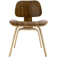 Nicer Furniture DCW Modern Wood Dining Chair - Walnut-Made by real walnut wood veneer over durable plywood.
