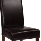 Flash Furniture Greenwich Series Parsons Chair, Brown Leather (QYA379061BRNL)-High Density Foam Padding