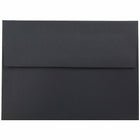 JAM Paper A6 Foil Lined Envelopes, 4.75 x 6.5, Black Linen Recycled with Silver Lining, 50 Pack (3243681I)-Blank interior for personalized message