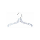 Wamaco 10" Dress/Shirt Hanger, Clear, 100 Pack-Heavy weight top hanger for children's clothing