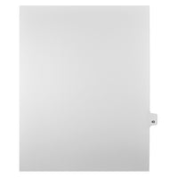 Mark Maker Legal Tabs - Letter Size - White - 1/25th cut - 25 tabs per package - 5 packages Pack - Number 43-White Single Tabs