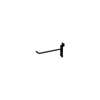 Can-Bramar Slatwall Standard Duty Wire Hook With Notch Attachment, 6" x 1/4", Black, 20 Pack-6" x 1/4" slatwall standard duty wire hook with notch attachment