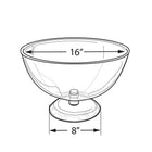 Azar Displays 16" Single Bowl Counter Display (720016)-Overall height: 10.5"