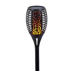 Truu Design Solar LED Fire Torch, 32 x 8.25 inches, Black-Torch frame made of plastic, designed with intricate, unique pattern