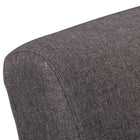 CorLiving LTS-101-C Greyson Wood Armchair in Charcoal Brown-Dimensions: 30"H x 25"W x 29"D