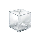Azar Cube Pencil Holder With Divider, 5" x 5" x 5", 2/Pack (556358)-4 compartments hold a variet of small sized items