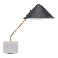 Zuo Malcom Table, Lamp Black-Table lamp can be used in any living environment