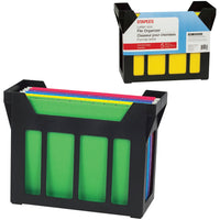 Staples File Organizer with Hanging File Folders - Letter Size - Black-File organizer with hanging file folders