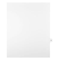 Mark Maker Legal Exhibit Index Tab White Single Tabs, 1/15th Cut, Letter Size, No Holes, Number 56, 25 Pack-White Single Tabs, 1/15th Cut