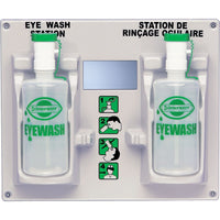 Eyewash Station And Bottle, Say485, 2 Pack-Station Type - Double