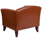 Flash Furniture HERCULES Imperial Series Cognac Leather Chair-Slightly Curved Seat and Back