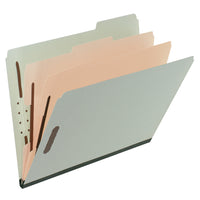 Pendaflex Classification Folder with 3" Expansion - Letter Size - Green-25pt. Type II pressboard folder